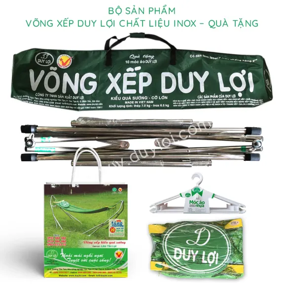 Bộ Võng Xếp INOX - Cỡ Đại