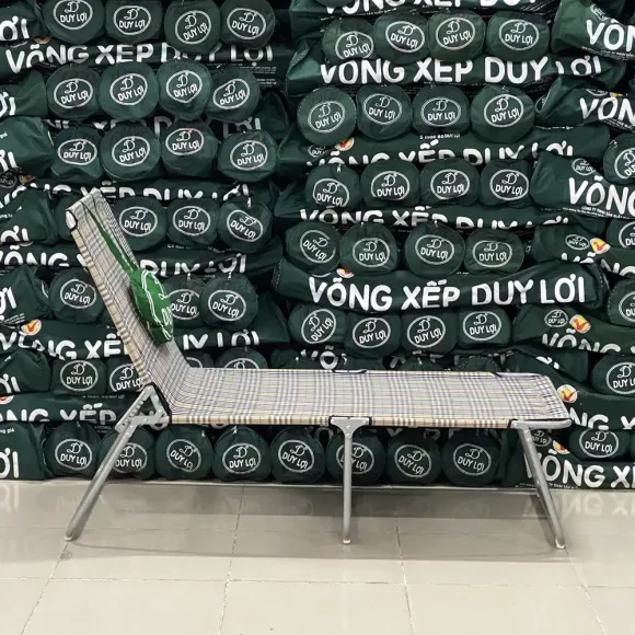 Giường Ghế Xếp Kiểu Cùng Sướng - THÉP Chân Dài