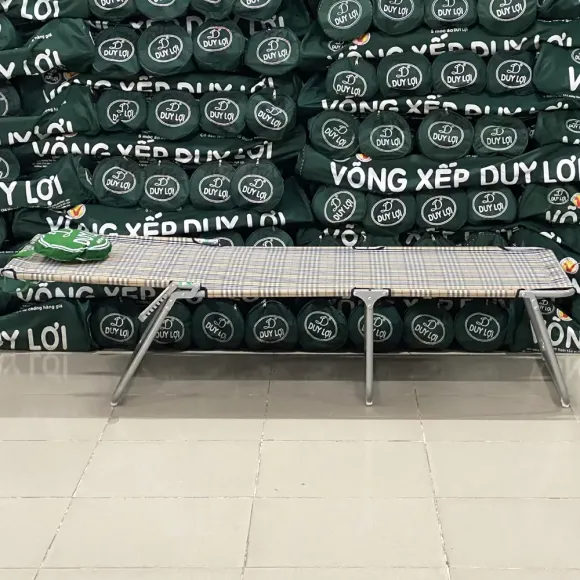 Giường Ghế Xếp Kiểu Cùng Sướng - THÉP Chân Dài